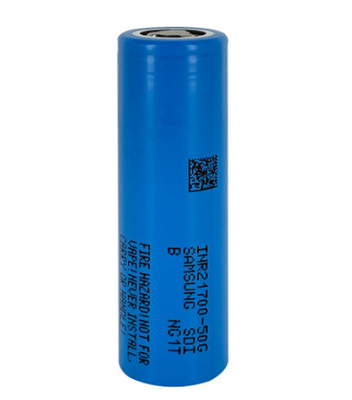 স্যামসাং 50G 21700 5000mAh 9.8A ব্যাটারি 3.63V লিথিয়াম আয়ন ব্যাটারি সেল INR21700-50G