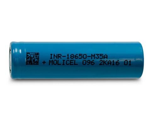 মোলিকেল INR-18650-M35A ফ্ল্যাট টপ 18650 ব্যাটারি মোলিকেল M35A 18650 3500mAh 10A ব্যাটারি 3.6V