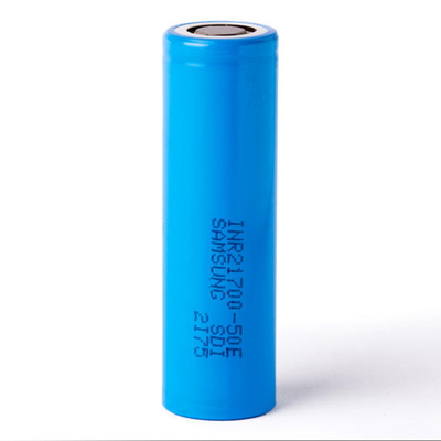 স্যামসাং 50E 21700 5000mAh 9.8A ব্যাটারি 3.6V লিথিয়াম আয়ন ব্যাটারি সেল INR21700-50E