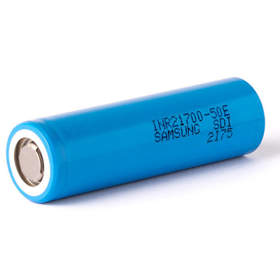 স্যামসাং 50E 21700 5000mAh 9.8A ব্যাটারি 3.6V লিথিয়াম আয়ন ব্যাটারি সেল INR21700-50E