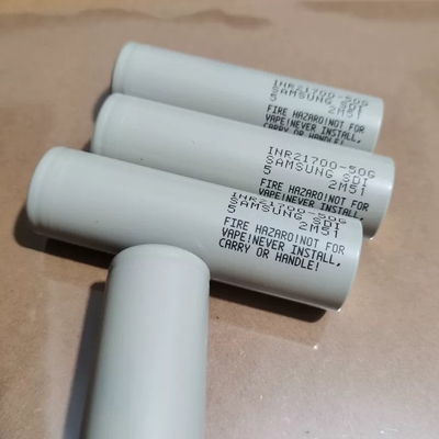 স্যামসাং 50G 21700 5000mAh 9.8A ব্যাটারি 3.63V লিথিয়াম আয়ন ব্যাটারি সেল INR21700-50G