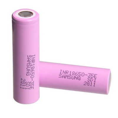 স্যামসাং 35E 18650 ব্যাটারি 3500mAh 8A 3.6V সিলিন্ডারিকাল লিথিয়াম আয়ন সেল INR18650-35E