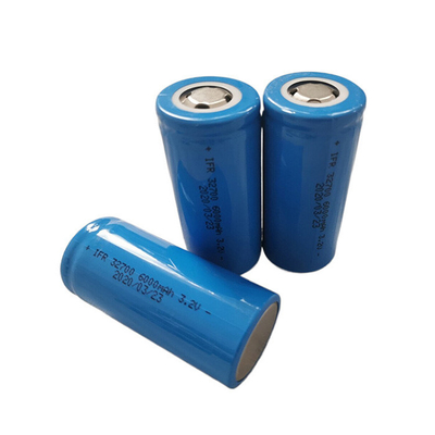 LiFePO4 32700 3.2V 6000mAh LFP ব্যাটারি সাইক্লিন্ড্রিকাল লিথিয়াম আয়রন ফসফেট ব্যাটারি