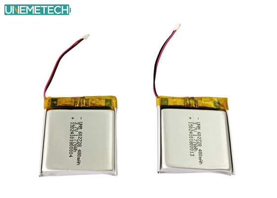 3.7V 480mAh 602728 রিচার্জযোগ্য লিথিয়াম-আয়ন পলিমার ব্যাটারি মিনি রেকর্ডারের জন্য