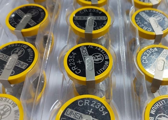 CR2354 3V বোতাম ব্যাটারি 560mAh প্রাথমিক লিথিয়াম ব্যাটারি রাইস কুকারের জন্য সোল্ডার ট্যাগ সহ