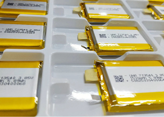 3.85V উচ্চ ভোল্টেজ লিথিয়াম পলিমার ব্যাটারি 1530mAh 713540 চিকিৎসা সরঞ্জাম জন্য