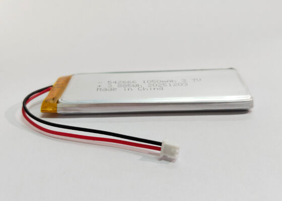 542666 3.7V 1050mAh Rechargeable Lithium Polymer Battery For Beauty Devices
