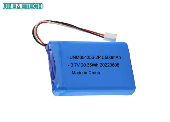 গুণমান 3.7V লি পলি রিচার্জেবল ব্যাটারি প্যাক 854256 2P 5500mAh শিল্প সরঞ্জাম ব্যাটারি কারখানা