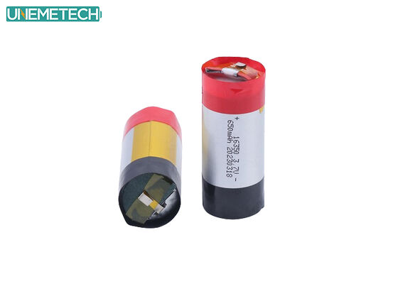 গুণমান 3.7V 650mAh 16350 নলাকার LiPo ব্যাটারি ভ্যাপিং অ্যাটমাইজারের জন্য 5A উচ্চ ডিসচার্জ রেট সহ কারখানা