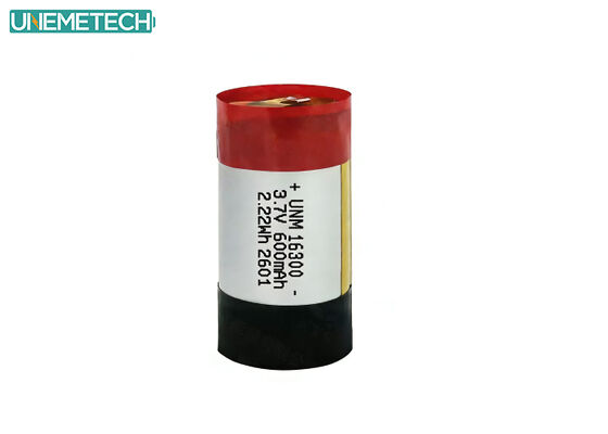 গুণমান ই-সিগারেটের জন্য 16300 3.7V 600mAh পলিমার নলাকার লিথিয়াম-আয়ন ব্যাটারি কারখানা