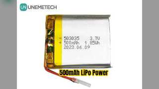 500mAh LiPo ব্যাটারি 3.7V পোর্টেবল ইলেকট্রনিক্স পাওয়ার